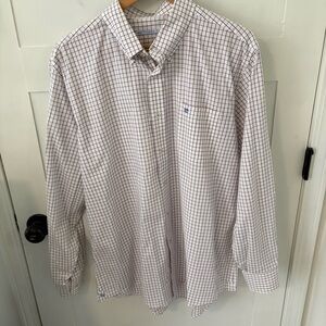Southern Tide Long Sleeve Estate Check Sport Shirt. Size XL.